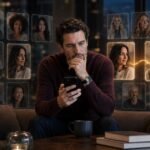 A thoughtful adult considering whether dating apps make lasting love harder to find.